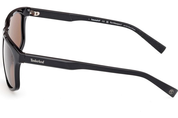 Zonnebril Timberland TB00036-H 01H Polarized Rechthoekige Zwart