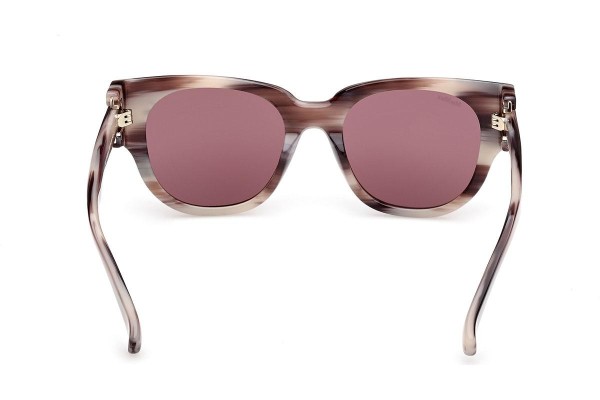 Okulary przeciwsłoneczne Max Mara Clip MM0138 65Y Kocie oczy Brązowe