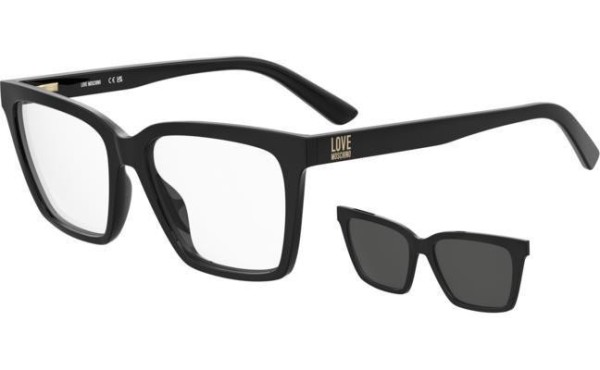 Okulary korekcyjne Love Moschino MOL661/C 807/16 Kocie oczy Czarne