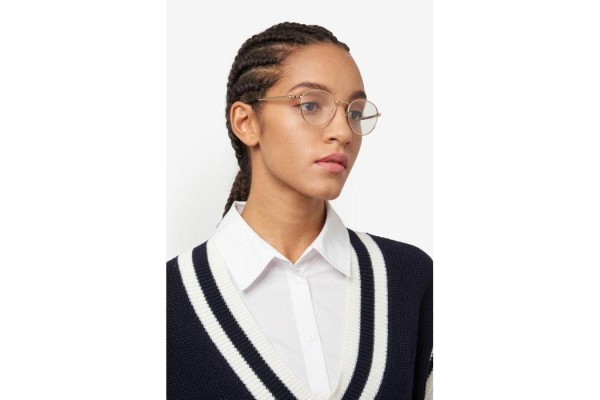 Okulary korekcyjne Tommy Hilfiger TH2222 J5G Okrągłe Złote