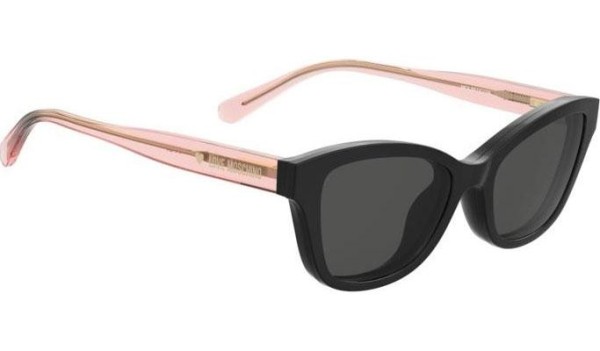 Okulary korekcyjne Love Moschino MOL657/C/TN 3H2/17 Kocie oczy Czarne