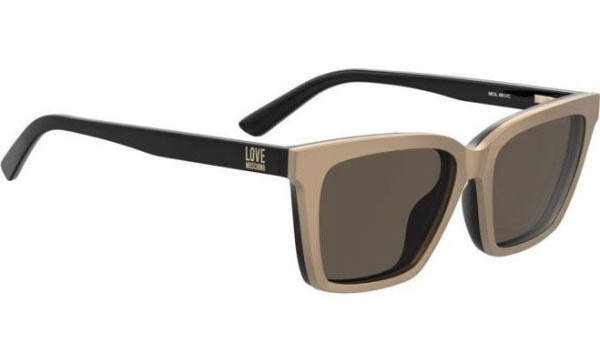 Okulary korekcyjne Love Moschino MOL661/C R60/16 Kocie oczy Czarne