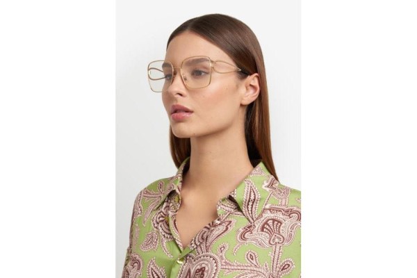 Okulary korekcyjne Etro ETRO0073 000 Kwadratowe Złote