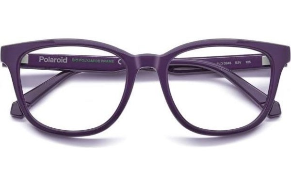 Okulary korekcyjne Polaroid Junior PLDD845 B3V Kwadratowe Fioletowe