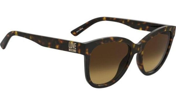 Okulary przeciwsłoneczne Love Moschino MOL089/S 086/5U Kocie oczy Havana