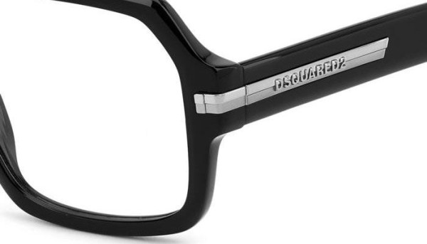 Glasses Dsquared2 D20162 284 Kwadratowe Czarne