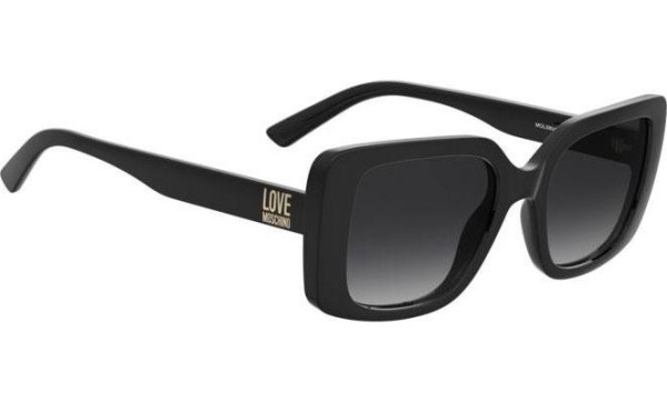 Okulary przeciwsłoneczne Love Moschino MOL090/S 807/9O Kocie oczy Czarne