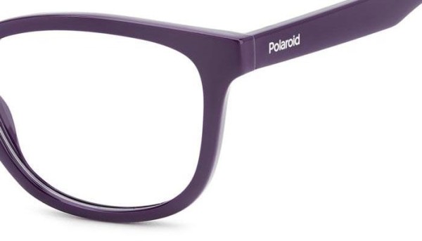 Okulary korekcyjne Polaroid Junior PLDD845 B3V Kwadratowe Fioletowe