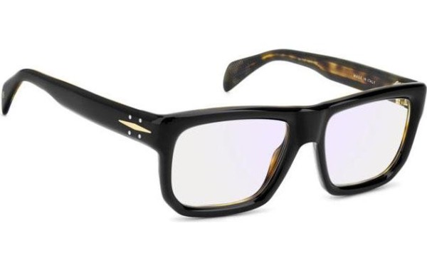 Okulary korekcyjne David Beckham DB7137 WR7 blue-light [non-prescription] Kwadratowe Czarne