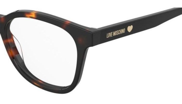 Okulary korekcyjne Love Moschino MOL655 086 Kocie oczy Havana