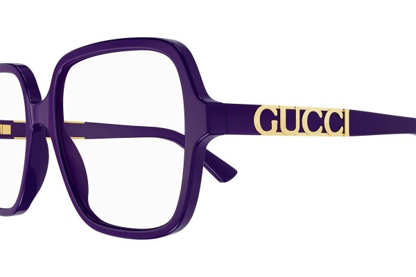 Glasses Gucci GG1193O 003 Oversize Fioletowe