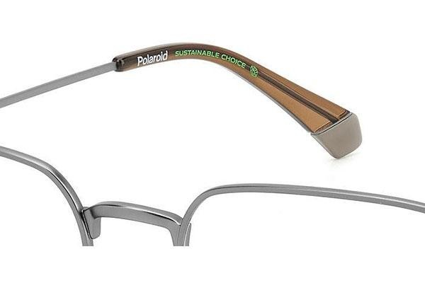 Glasses Polaroid PLDD485 R80 Kwadratowe Srebrne