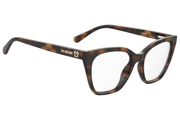 Okulary korekcyjne Love Moschino MOL627 086 Kwadratowe Havana