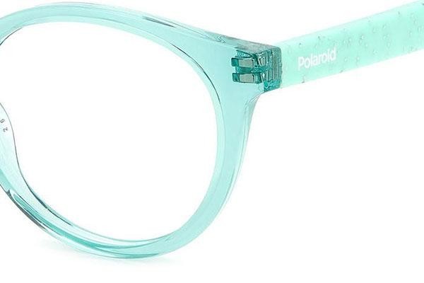 Okulary korekcyjne Polaroid Junior PLDD831 WK2 Owalne Zielone