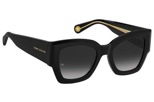 Okulary przeciwsłoneczne Tommy Hilfiger TH1862/S 807/9O Kwadratowe Czarne