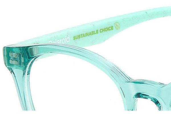 Okulary korekcyjne Polaroid Junior PLDD831 WK2 Owalne Zielone