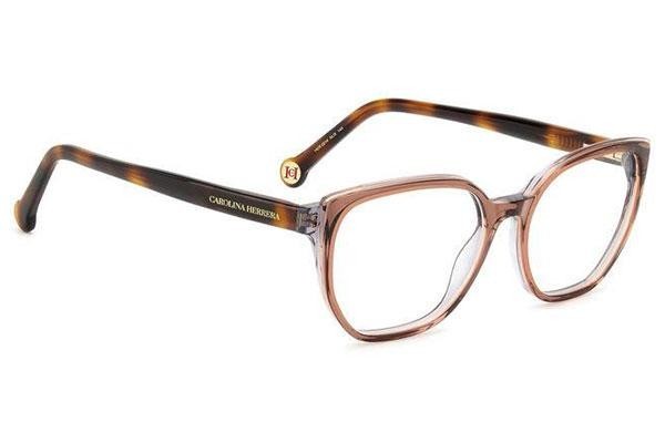 Okulary korekcyjne Carolina Herrera HER0214 NUX Nieregularny Brązowe