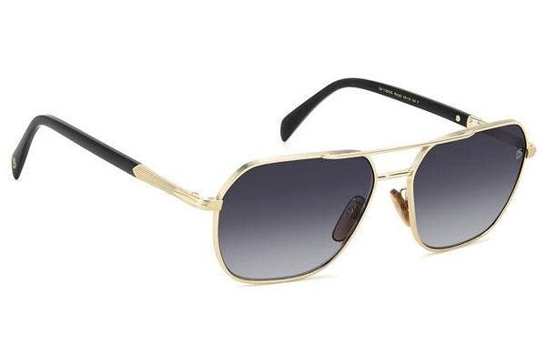 Okulary przeciwsłoneczne David Beckham DB1128/G/S RHL/9O Pilotki (Aviator) Złote