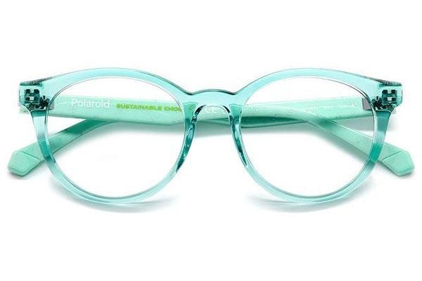 Okulary korekcyjne Polaroid Junior PLDD831 WK2 Owalne Zielone