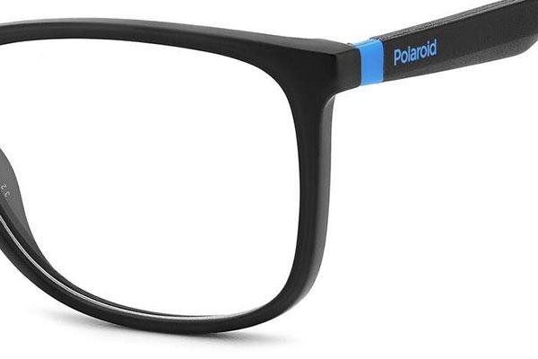 Okulary korekcyjne Polaroid PLDD517 0VK Prostokątne Czarne
