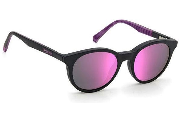 Okulary korekcyjne Polaroid Junior PLD8044/CS 5F3/AI Polarized Owalne Czarne