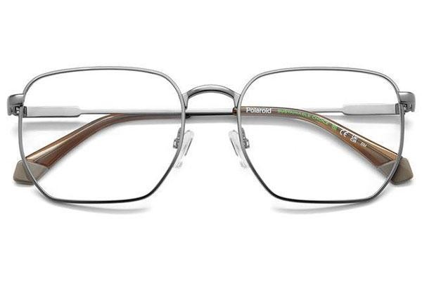 Glasses Polaroid PLDD485 R80 Kwadratowe Srebrne