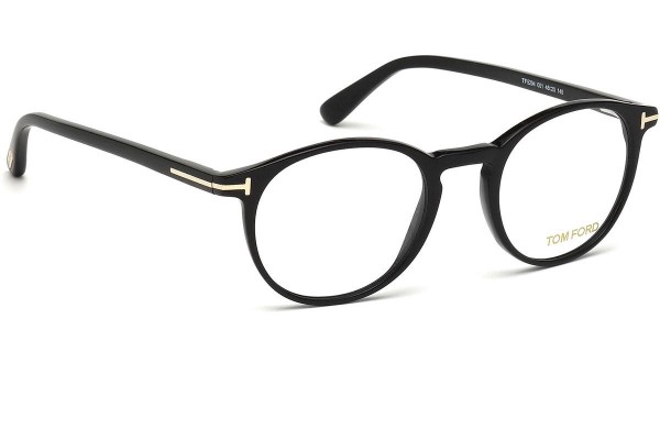 Okulary korekcyjne Tom Ford FT5294 001 Okrągłe Czarne