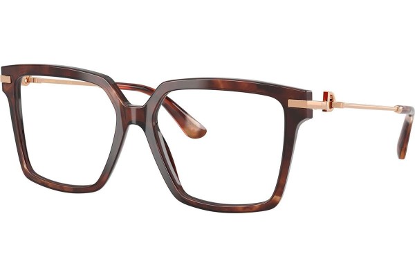 Okulary korekcyjne Dolce & Gabbana DG3397 3222 Kwadratowe Havana