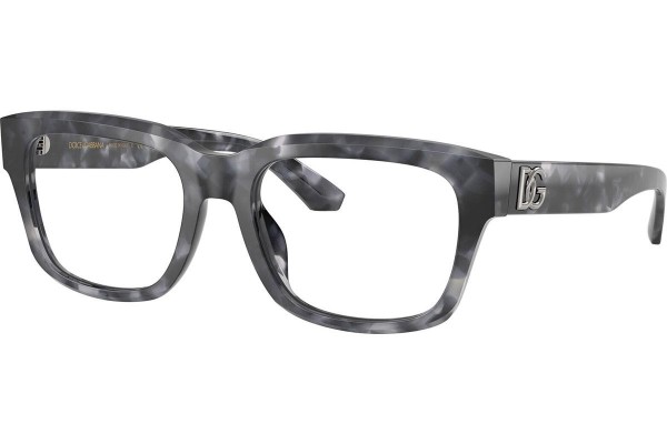 Okulary korekcyjne Dolce & Gabbana DG3416 3445 Kwadratowe Szare