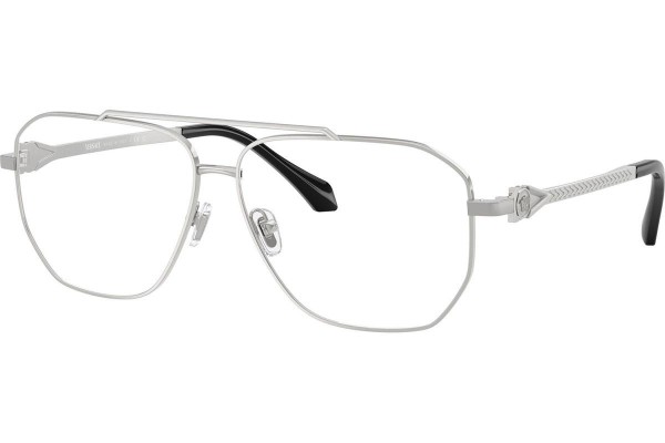 Okulary korekcyjne Versace VE1307 1000 Pilotki (Aviator) Srebrne