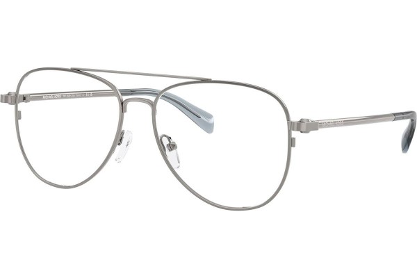 Okulary korekcyjne Michael Kors Sao Paulo MK3089 1002 Pilotki (Aviator) Srebrne