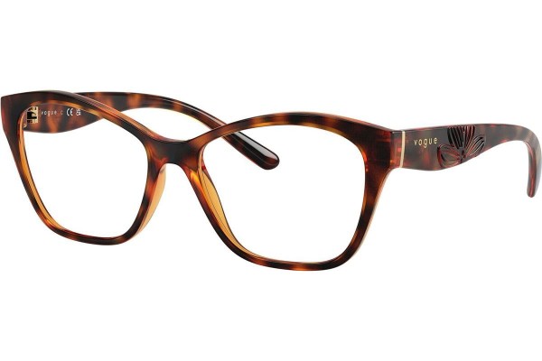 Okulary korekcyjne Vogue Eyewear VO5628 W656 Kocie oczy Havana
