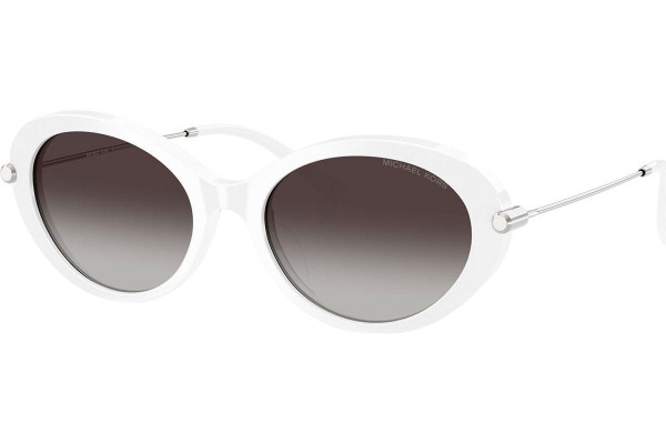 Okulary przeciwsłoneczne Michael Kors Rockaway MK2245U 31008G Owalne Białe