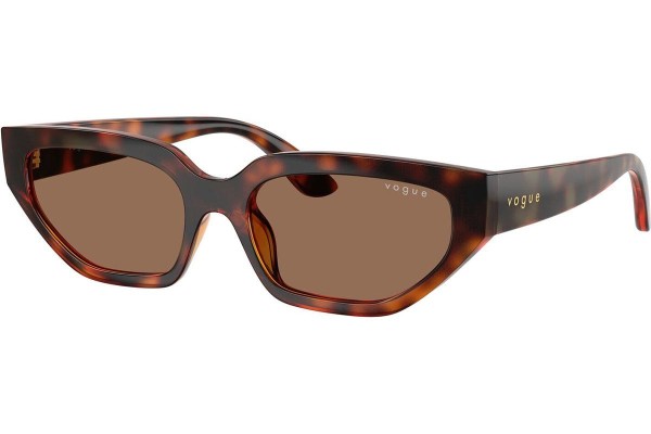 Okulary przeciwsłoneczne Vogue Eyewear VJ2029 W65673 Kocie oczy Havana
