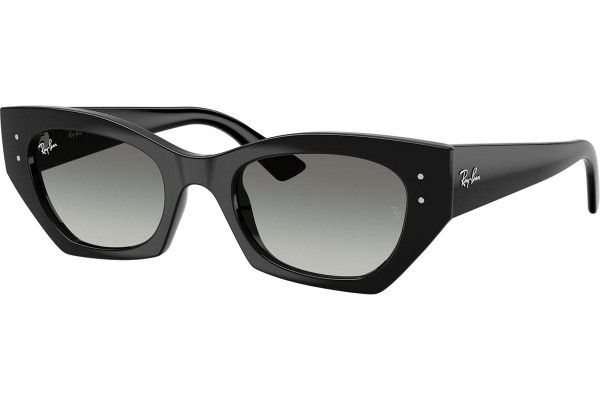Okulary przeciwsłoneczne Ray-Ban RB4430 667711 Browline Czarne