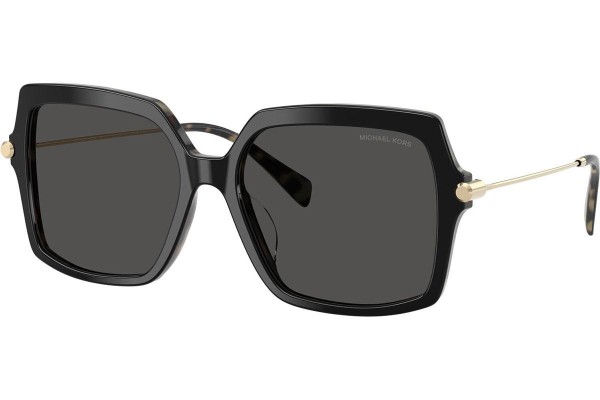 Okulary przeciwsłoneczne Michael Kors Quogue MK2247U 395087 Kwadratowe Czarne