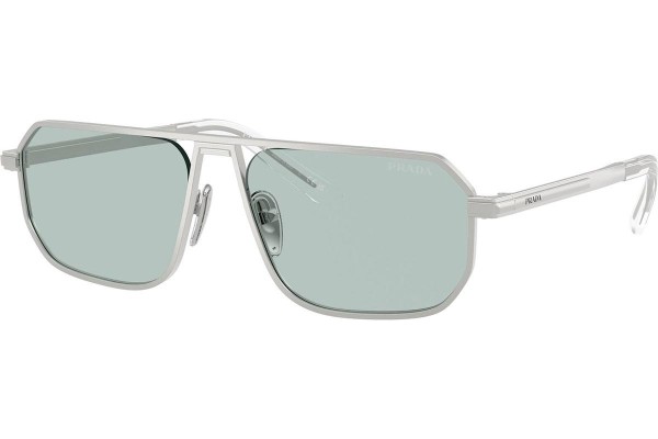 Okulary przeciwsłoneczne Prada PRA53S 27540N Kwadratowe Srebrne