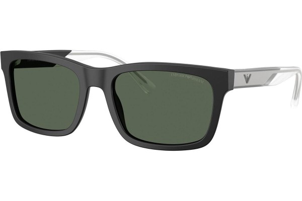 Okulary przeciwsłoneczne Emporio Armani EA4224 500171 Prostokątne Czarne