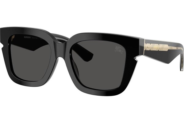 Okulary przeciwsłoneczne Burberry BE4453 300187 Kocie oczy Czarne