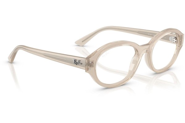 Glasses Ray-Ban Shilo RX7257 8433 Owalne Białe