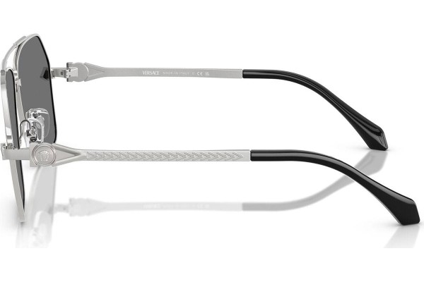 Okulary przeciwsłoneczne Versace VE2284 10006G Pilotki (Aviator) Srebrne