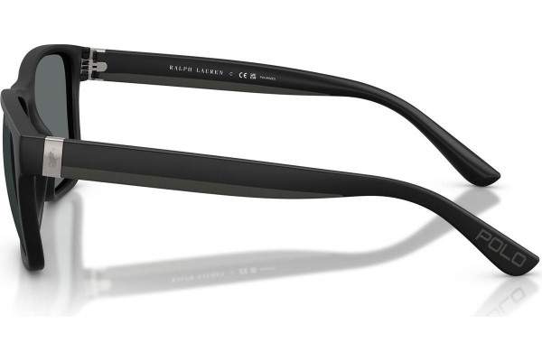 Okulary przeciwsłoneczne Polo Ralph Lauren PH4229U 500181 Polarized Kwadratowe Czarne