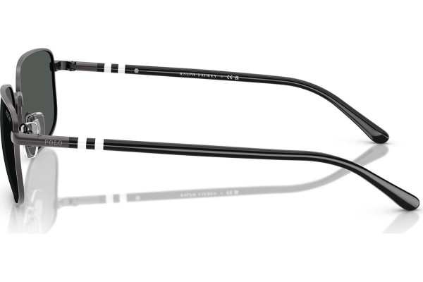 Okulary przeciwsłoneczne Polo Ralph Lauren PH3159 947987 Prostokątne Szare