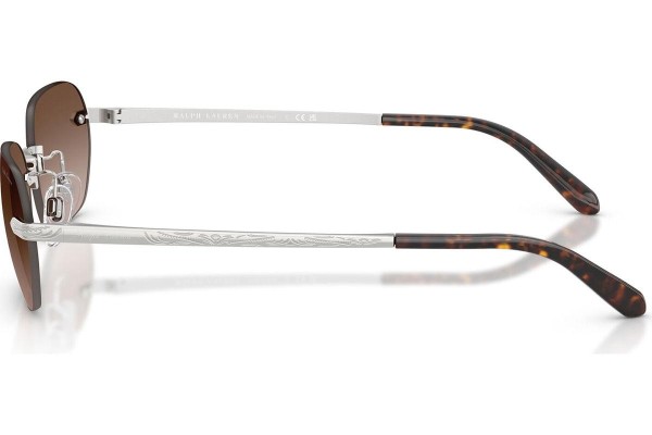 Okulary przeciwsłoneczne Ralph Lauren RL7089 900113 Prostokątne Srebrne