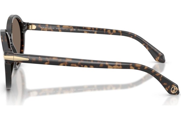 Okulary przeciwsłoneczne Giorgio Armani AR8237 623573 Okrągłe Havana