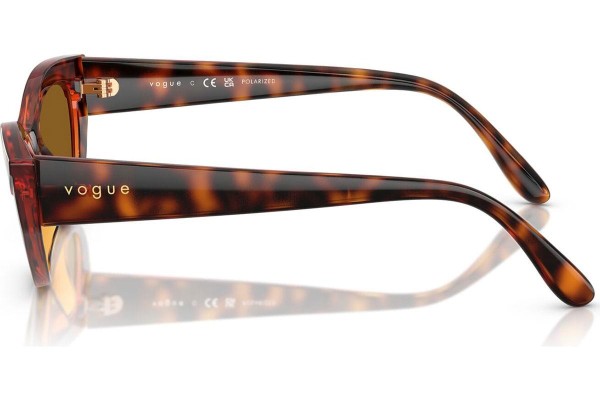 Okulary przeciwsłoneczne Vogue Eyewear VO5637SU W65683 Polarized Kocie oczy Havana