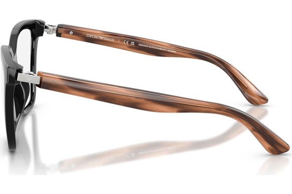 Okulary korekcyjne Emporio Armani EA4254U 62661W Kocie oczy Czarne