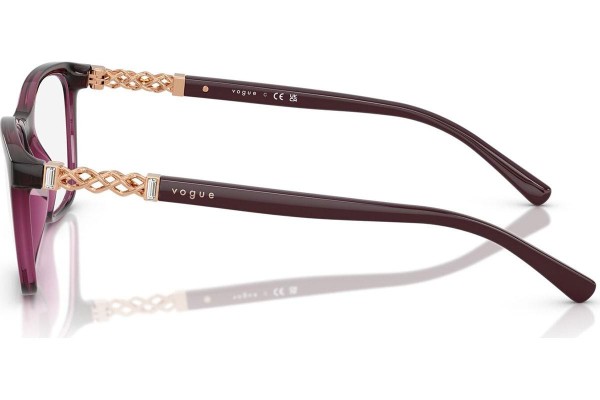 Okulary korekcyjne Vogue Eyewear VO5632B 2989 Kwadratowe Fioletowe