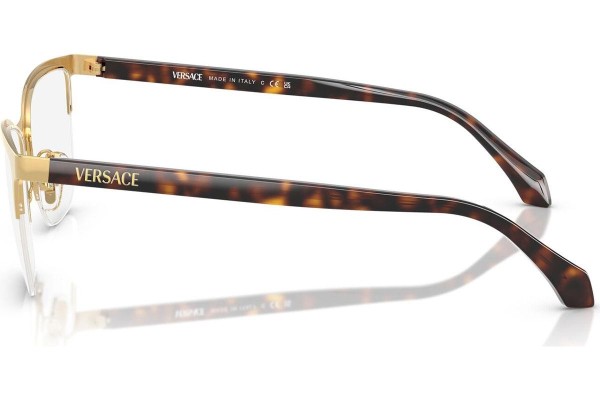 Okulary korekcyjne Versace VE1304 1460 Kocie oczy Złote