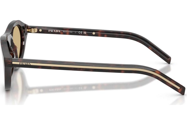 Okulary przeciwsłoneczne Prada PRB15S 17N70R Kocie oczy Havana